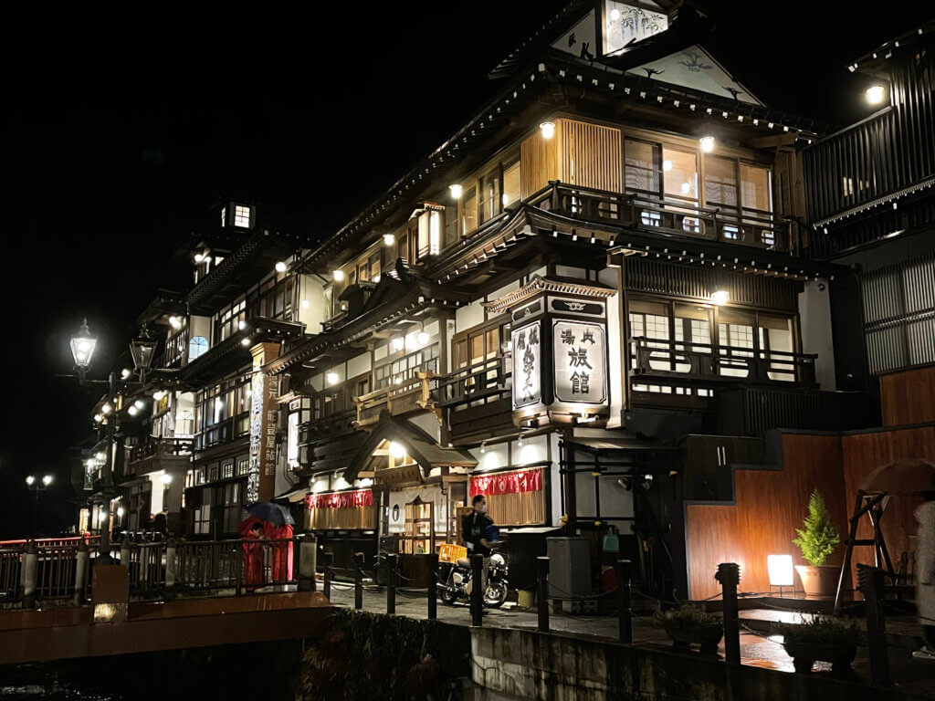 銀山温泉の夜景